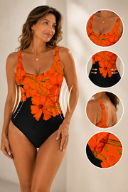FLASH SALE - Vacation Square Collar One Piece | Free Delivery