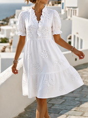 FLASH SALE - Floral Embroidered Effortless Dress | Tracked Shipping