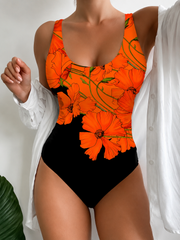 FLASH SALE - Vacation Square Collar One Piece | Free Delivery