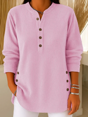 FLASH SALE - Ribbed V-Neck Pullover | Free Delivery