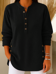 FLASH SALE - Ribbed V-Neck Pullover | Free Delivery