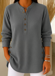 FLASH SALE - Ribbed V-Neck Pullover | Free Delivery