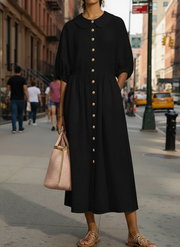 FLASH SALE - Peter Pan Collar Midi Dress | Free Delivery
